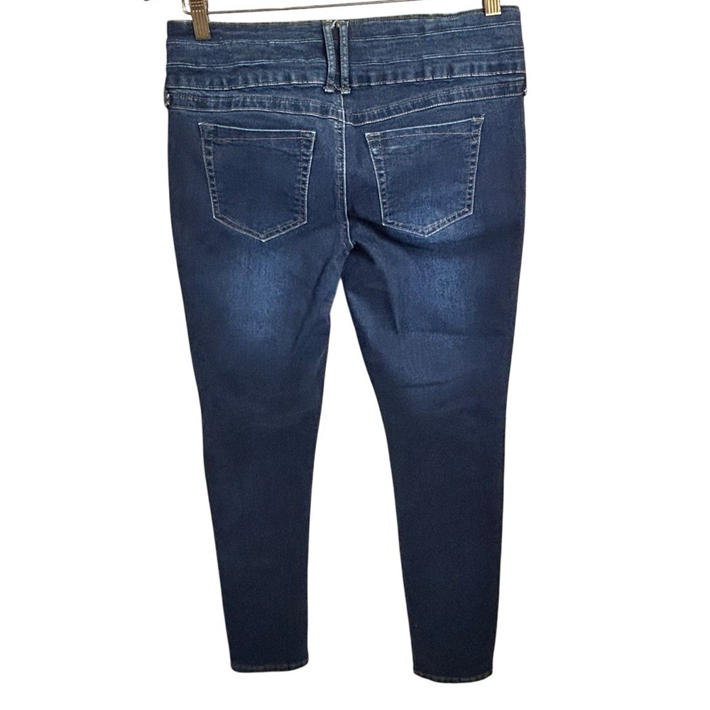 Rewash Classic Rise Contour Jeans Sz 11 Stretch Dark Wash Wide Waistband Skinny - Picture 8 of 8